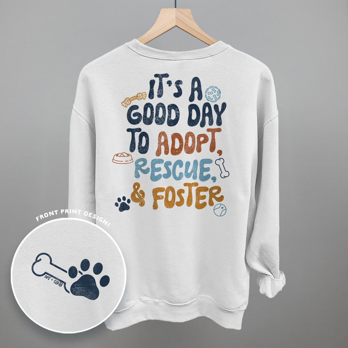 Adopt, Rescue, & Foster (Back Print) T-Shirts, Hoodie, Sweatshirt | RetroVerseTees.com (Image 5)