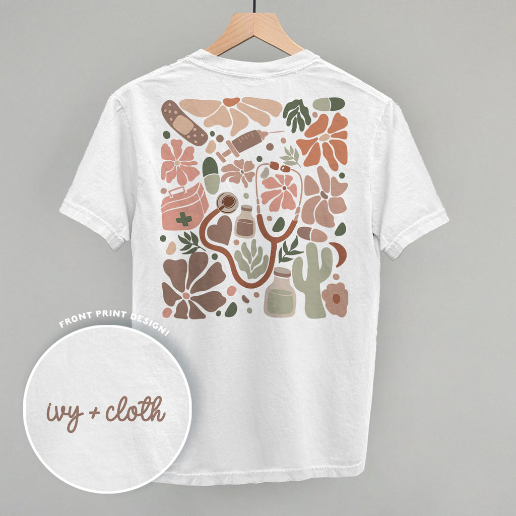 Abstract Neutral Nurse Doodle (Back Print) T-Shirts, Hoodie, Sweatshirt | RetroVerseTees.com (Image 4)
