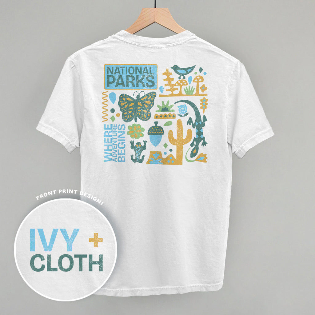 National Parks Doodles (Back Print) T-Shirts, Hoodie, Sweatshirt | RetroVerseTees.com (Image 3)
