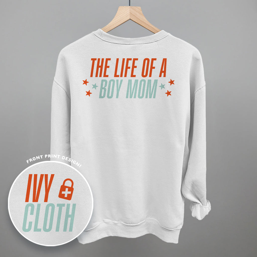 The Life Of A Boy Mom (Back Print) T-Shirts, Hoodie, Sweatshirt | RetroVerseTees.com (Image 3)