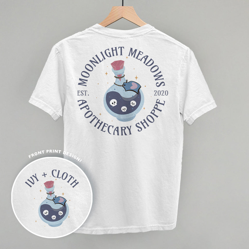 Moonlight Meadows Apothecary Shoppe (Back Print) T-Shirts, Hoodie, Sweatshirt | RetroVerseTees.com (Image 4)