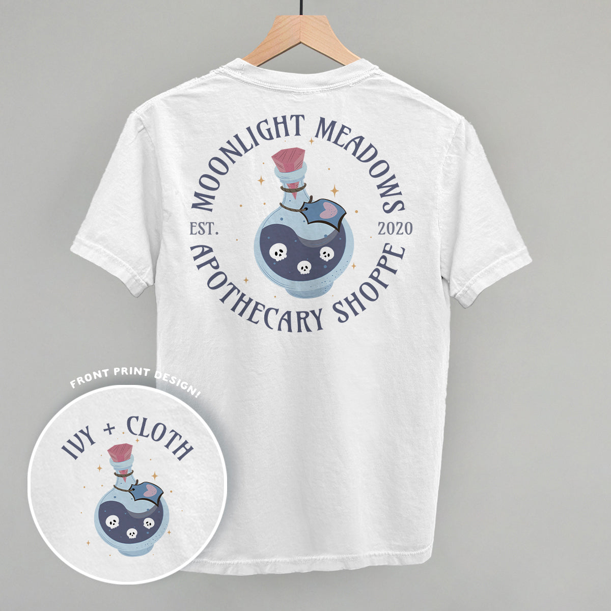 Moonlight Meadows Apothecary Shoppe (Back Print) T-Shirts, Hoodie, Sweatshirt | RetroVerseTees.com (Image 4)
