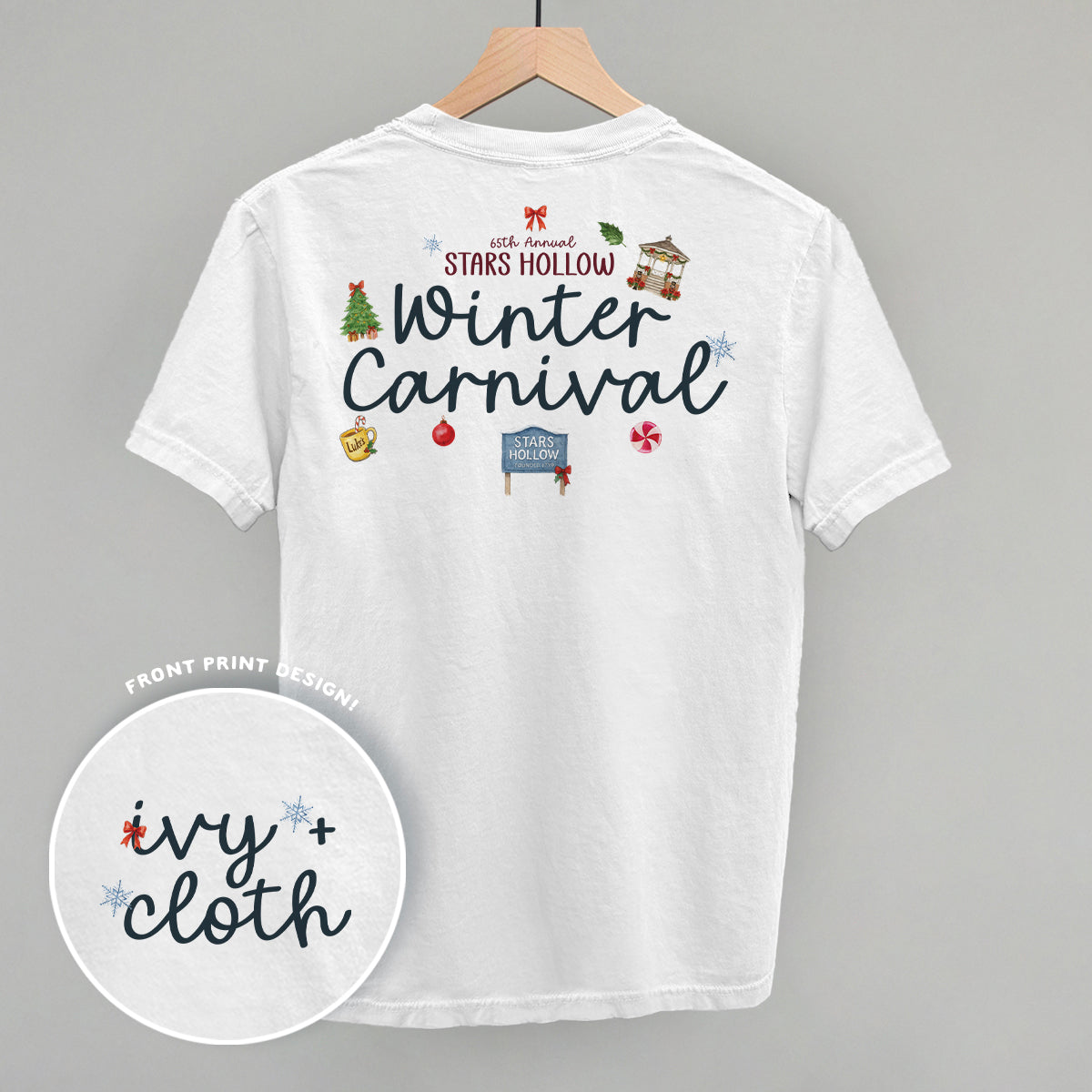65th Annual Stars Hollow Winter Carnival (Back Print) T-Shirts, Hoodie, Sweatshirt | RetroVerseTees.com (Image 3)