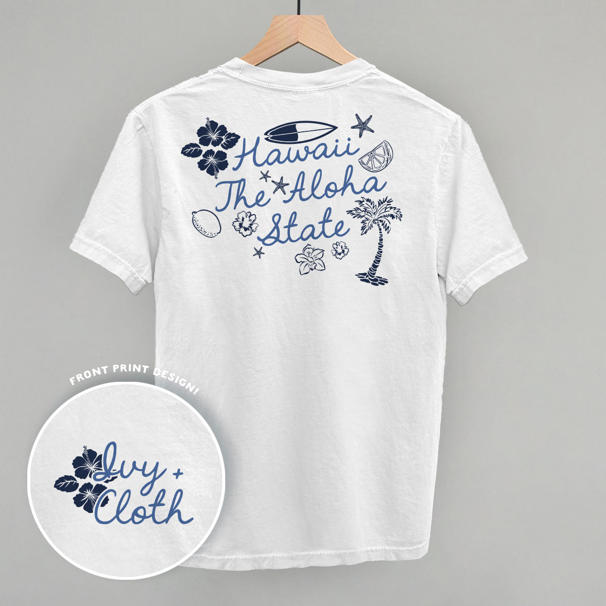 The Aloha State (Back Print) T-Shirts, Hoodie, Sweatshirt | RetroVerseTees.com (Image 3)