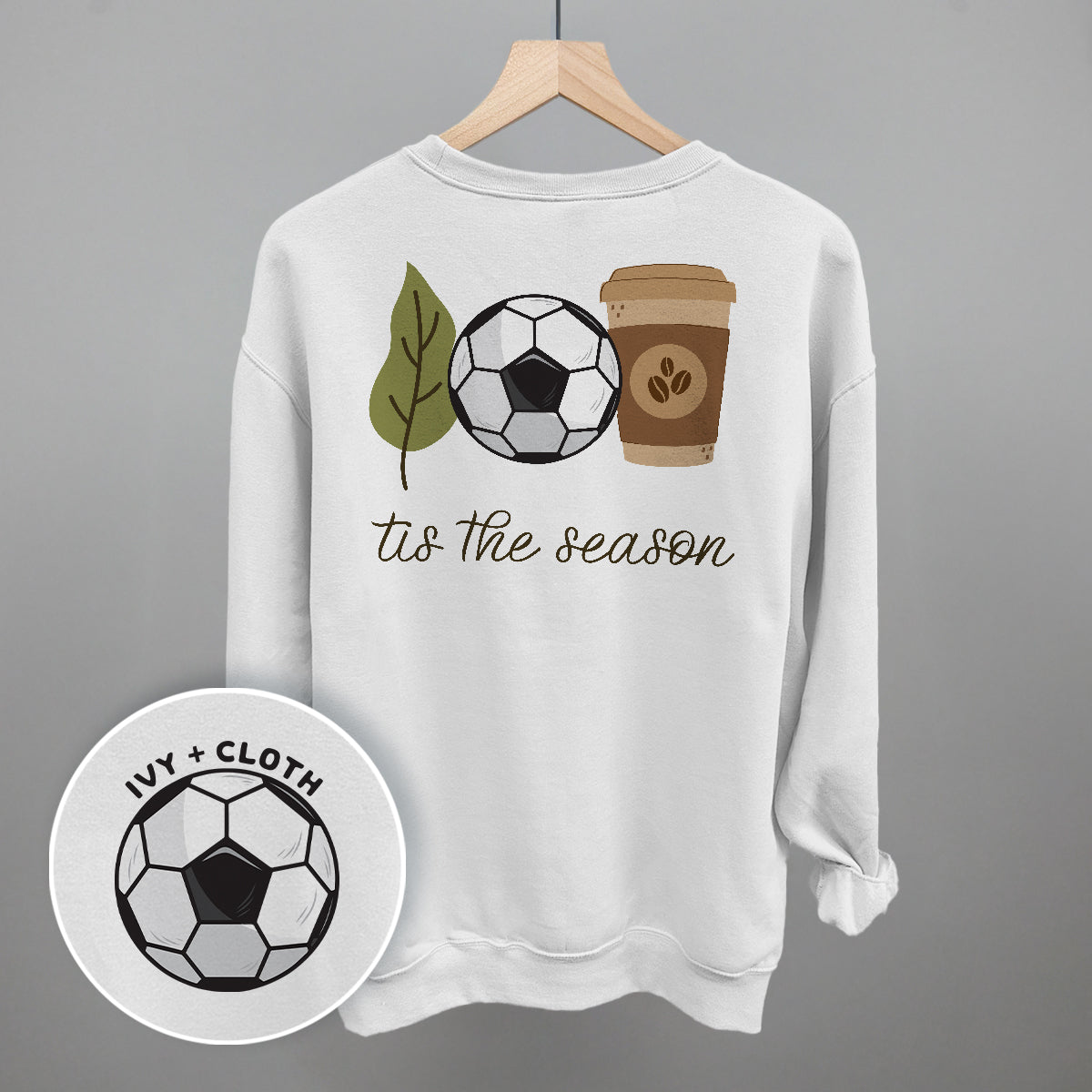 Tis The Season Soccer Doodle (Back Print) T-Shirts, Hoodie, Sweatshirt | RetroVerseTees.com (Image 1)