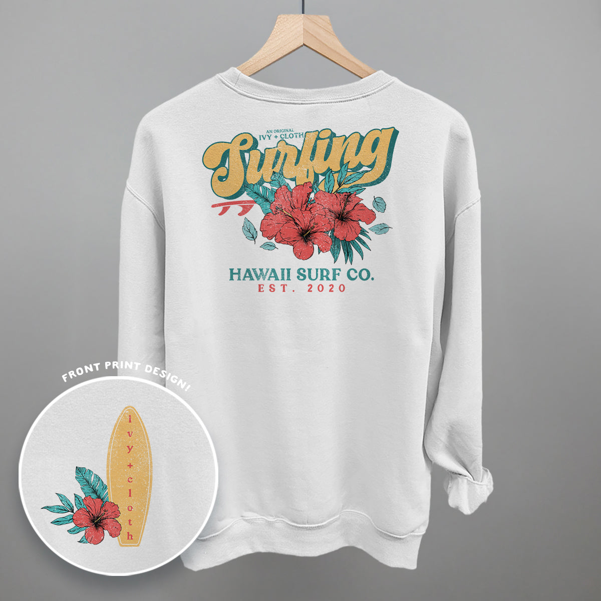 Ivy Surf Club Retro (Back Print) T-Shirts, Hoodie, Sweatshirt | RetroVerseTees.com (Image 4)