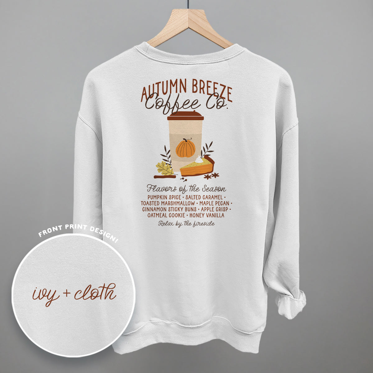 Autumn Breeze Coffee Co. (Back Print) T-Shirts, Hoodie, Sweatshirt | RetroVerseTees.com (Image 4)