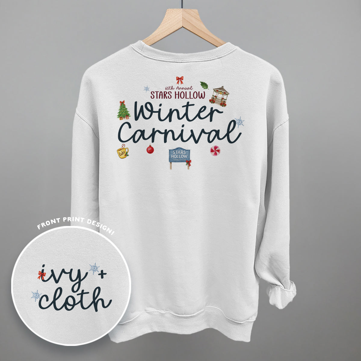 65th Annual Stars Hollow Winter Carnival (Back Print) T-Shirts, Hoodie, Sweatshirt | RetroVerseTees.com (Image 4)