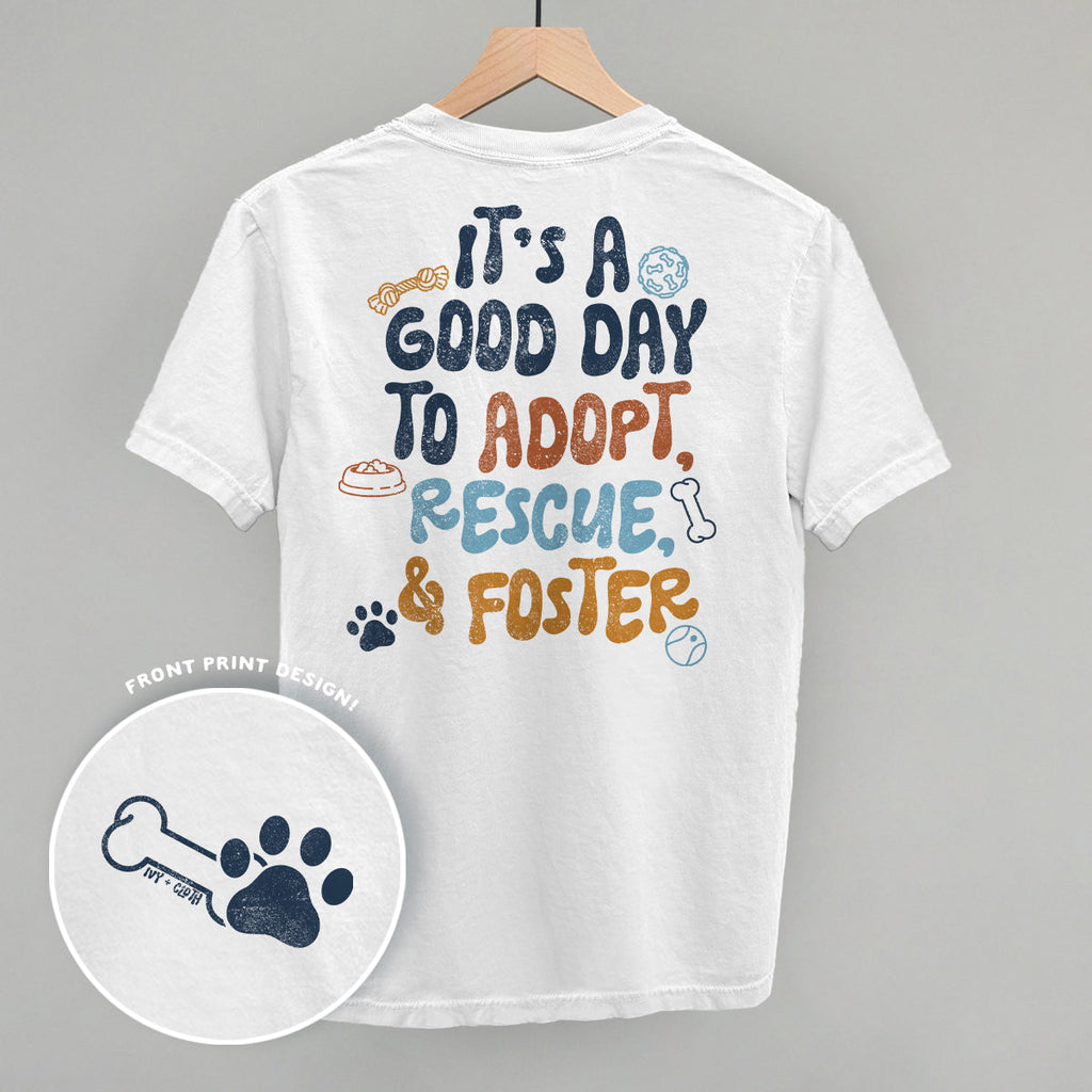 Adopt, Rescue, & Foster (Back Print) T-Shirts, Hoodie, Sweatshirt | RetroVerseTees.com (Image 2)