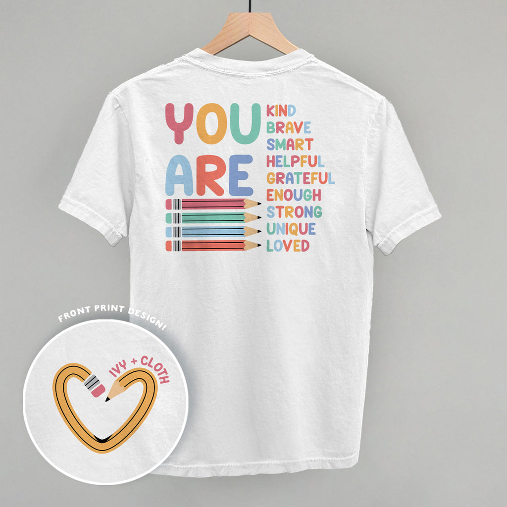 You Are (Teacher Affirmations) (Back Print) T-Shirts, Hoodie, Sweatshirt | RetroVerseTees.com (Image 2)