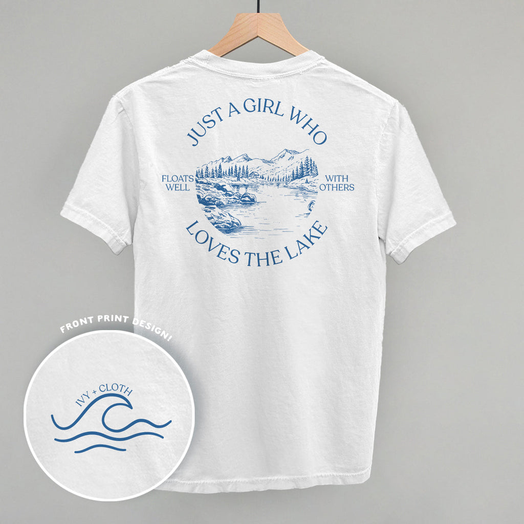 Just A Girl Who Loves The Lake (Back Print) T-Shirts, Hoodie, Sweatshirt | RetroVerseTees.com (Image 1)