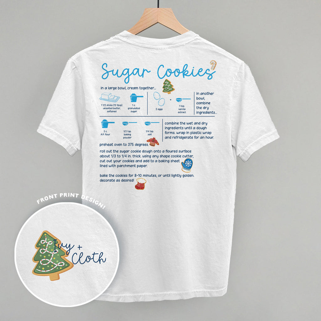Sugar Cookie Recipe (Back Print) T-Shirts, Hoodie, Sweatshirt | RetroVerseTees.com (Image 1)