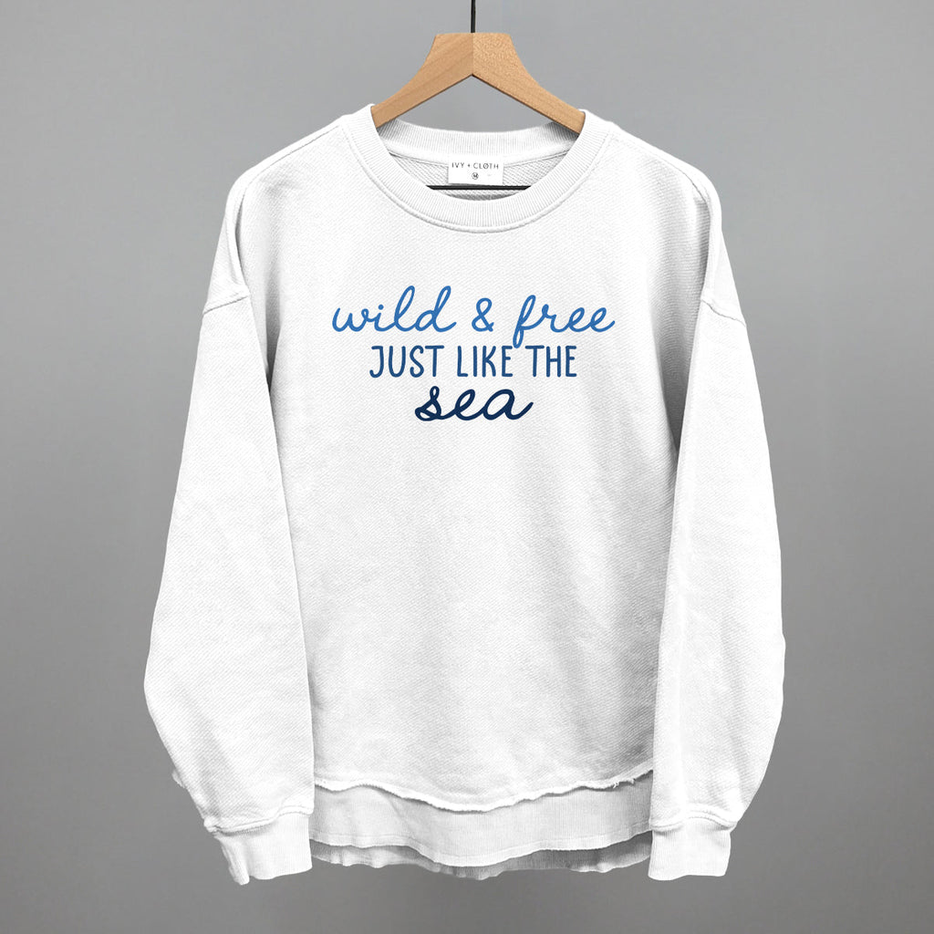 Wild & Free Just Like The Sea T-Shirts, Hoodie, Sweatshirt | RetroVerseTees.com (Image 4)