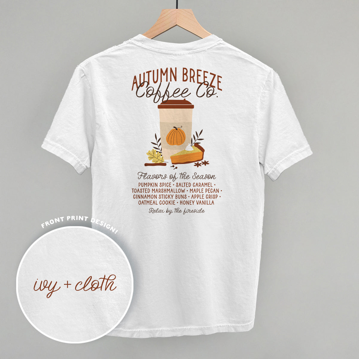 Autumn Breeze Coffee Co. (Back Print) T-Shirts, Hoodie, Sweatshirt | RetroVerseTees.com (Image 2)