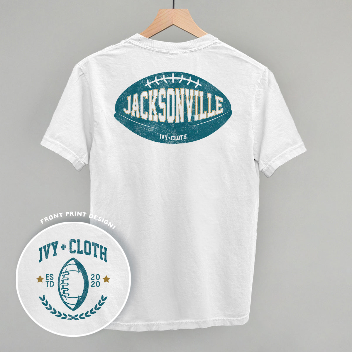 Jacksonville Football (Back Print) T-Shirts, Hoodie, Sweatshirt | RetroVerseTees.com (Image 1)