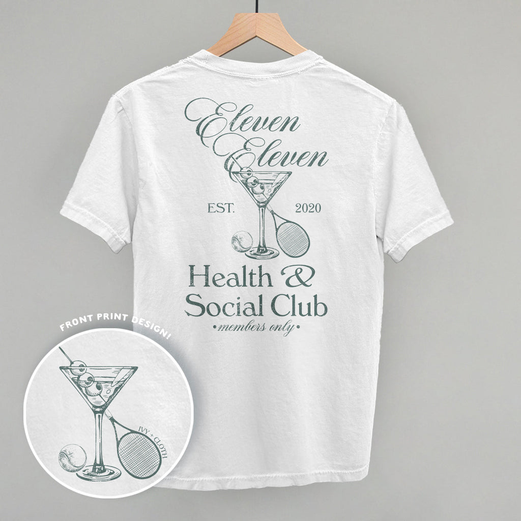 Health & Social Club (Back Print) T-Shirts, Hoodie, Sweatshirt | RetroVerseTees.com (Image 3)