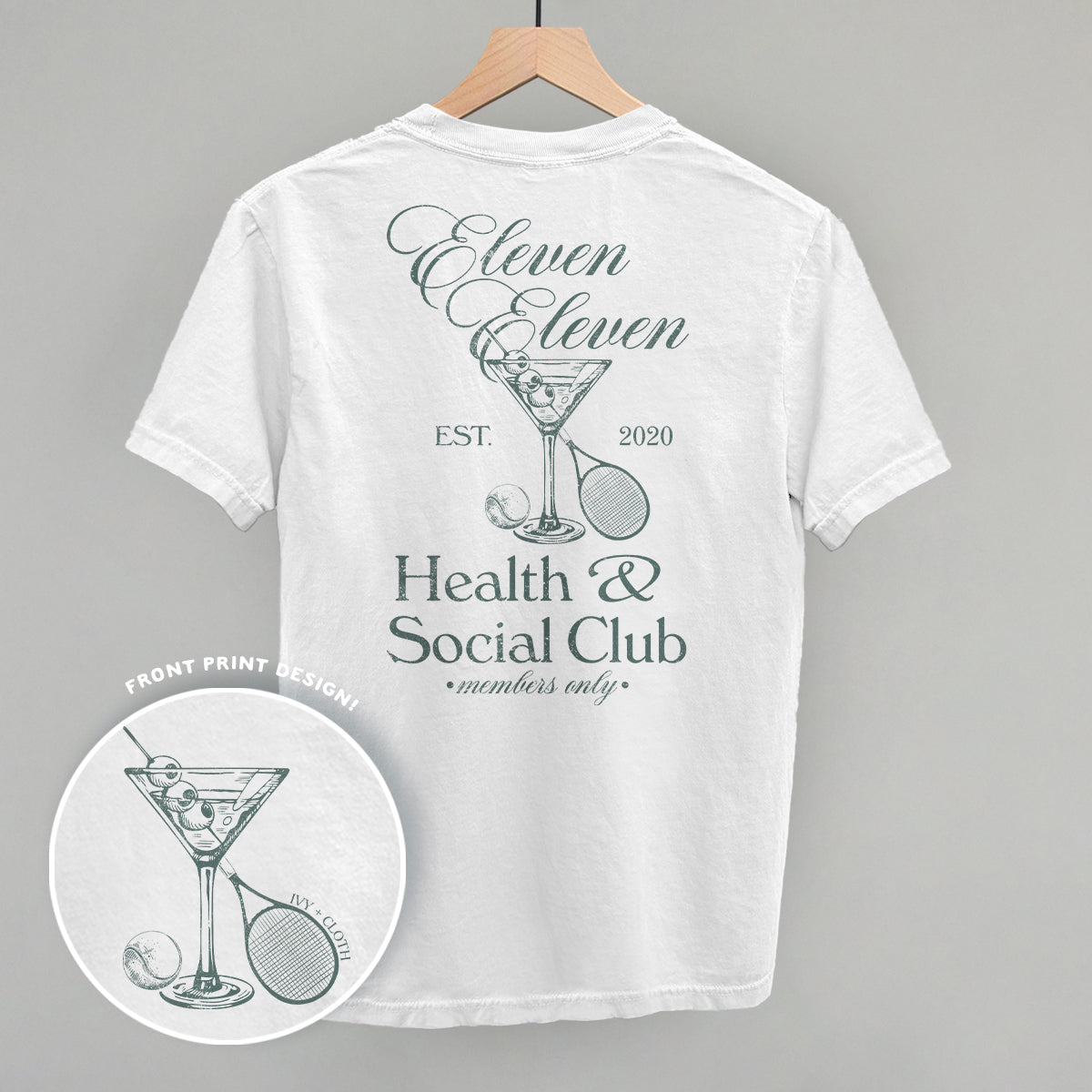 Health & Social Club (Back Print) T-Shirts, Hoodie, Sweatshirt | RetroVerseTees.com (Image 3)