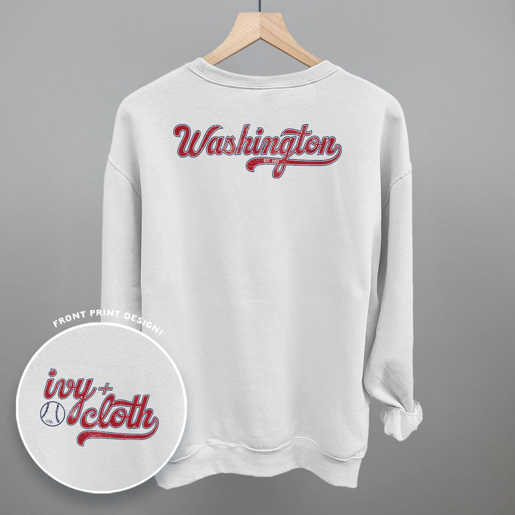 Washington Baseball (Back Print) T-Shirts, Hoodie, Sweatshirt | RetroVerseTees.com (Image 4)