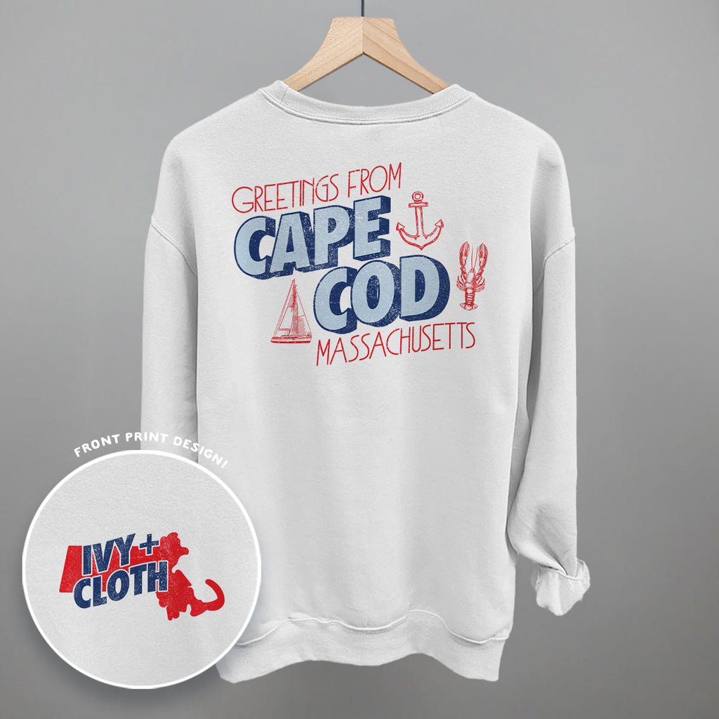 Greetings From Cape Cod (Back Print) T-Shirts, Hoodie, Sweatshirt | RetroVerseTees.com (Image 4)