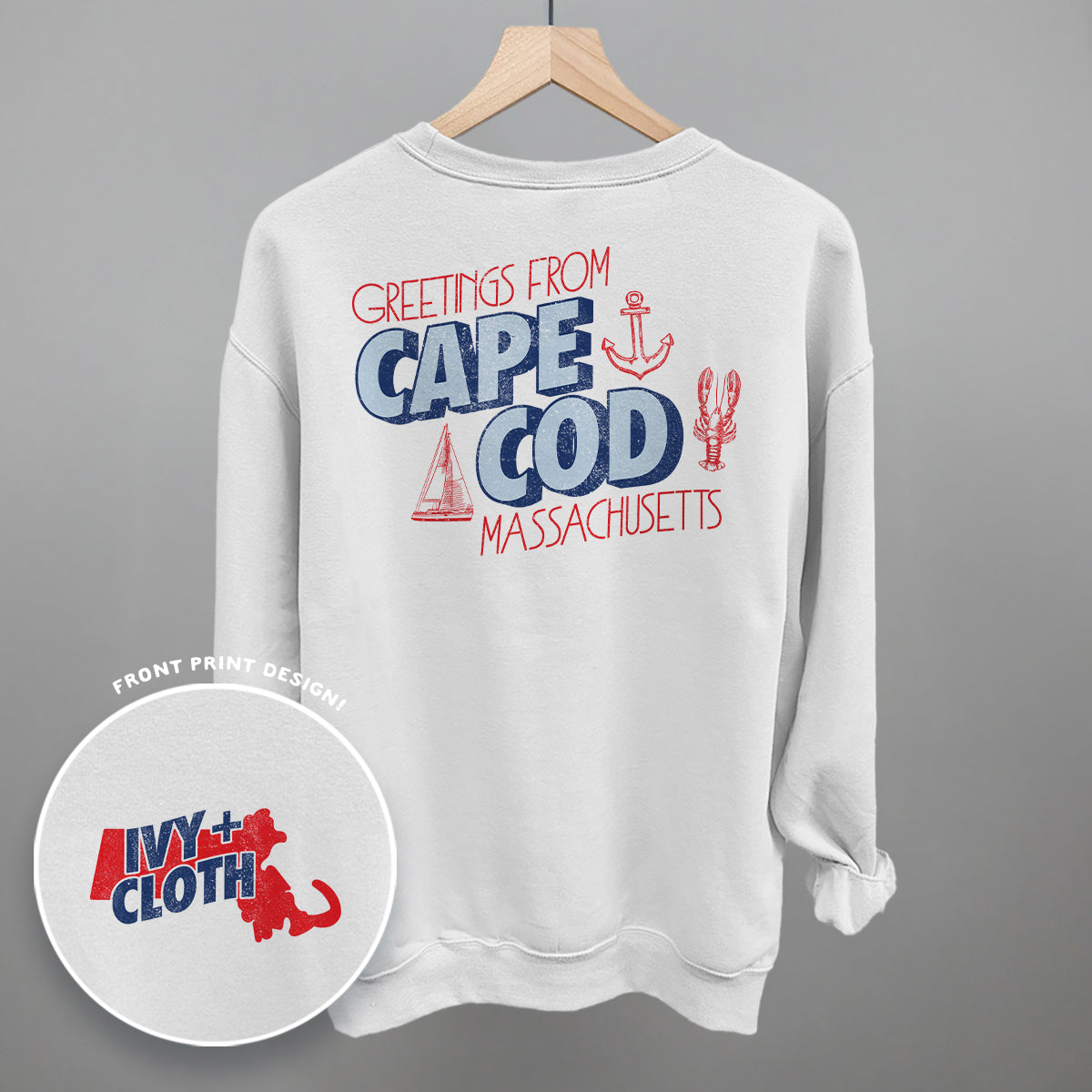 Greetings From Cape Cod (Back Print) T-Shirts, Hoodie, Sweatshirt | RetroVerseTees.com (Image 4)