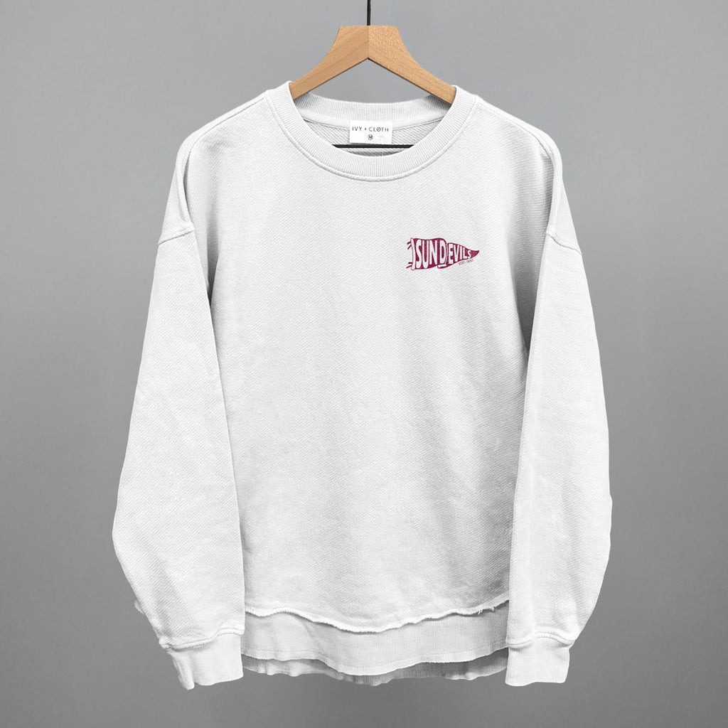 Sun Devils Pennant Flag (Left Chest) T-Shirts, Hoodie, Sweatshirt | RetroVerseTees.com (Image 5)