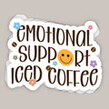 Emotional Support Iced Coffee Decal T-Shirts, Hoodie, Sweatshirt | RetroVerseTees.com (Image 1)