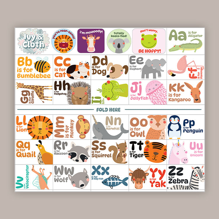 Animal Alphabet (Sticker Sheet) T-Shirts, Hoodie, Sweatshirt | RetroVerseTees.com