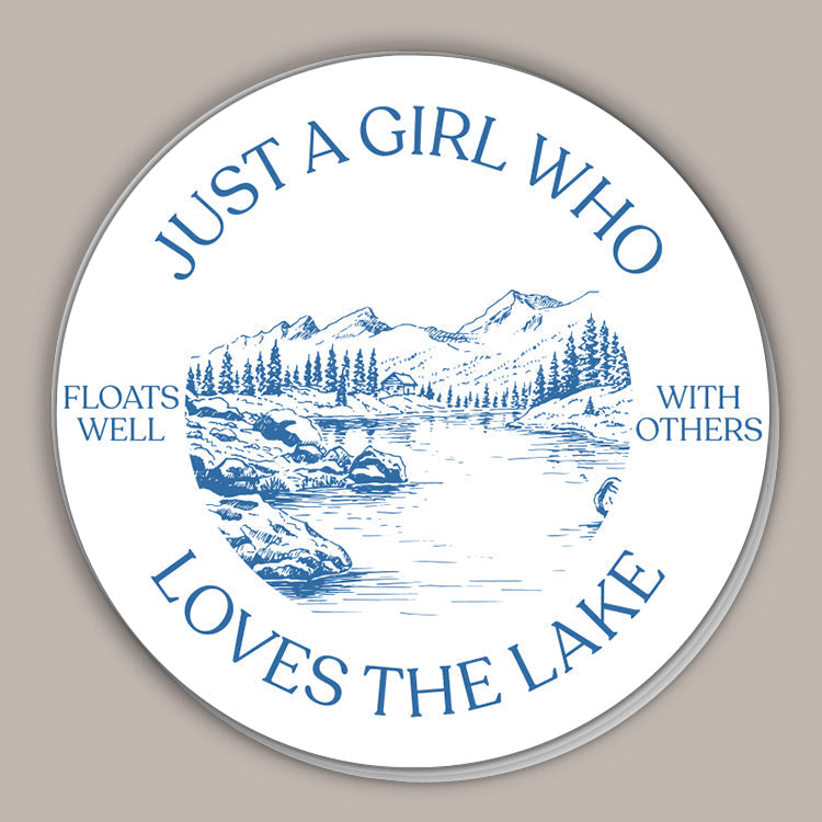 Just A Girl Who Loves The Lake (Decal) T-Shirts, Hoodie, Sweatshirt | RetroVerseTees.com (Image 1)