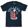 ICEE Chillaxin' Faded Logo T-Shirt - Navy Hoodie, Sweatshirt | RetroVerseTees.com