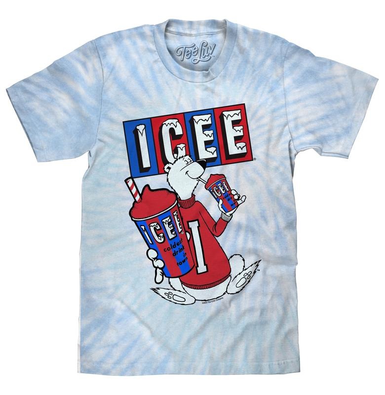 ICEE Polar Bear Tie Dye T-Shirt - Blue and Purple Tie Dye Hoodie, Sweatshirt | RetroVerseTees.com