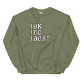 IDK.IDC.IDGAF. Graphic Crewneck Sweatshirt T-Shirts, Hoodie | RetroVerseTees.com