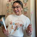 Living That Teacher Life T-Shirts, Hoodie, Sweatshirt | RetroVerseTees.com (Image 1)