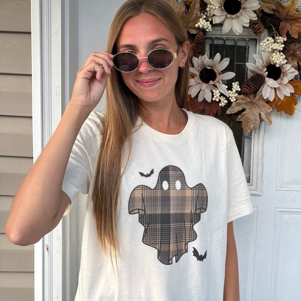 Flannel Ghost & Bats T-Shirts, Hoodie, Sweatshirt | RetroVerseTees.com (Image 1)