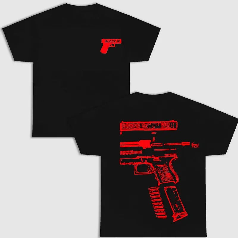 IN GLOCK WE TRUST DOUBLE SIDES BLACK T-SHIRT VERSIONstyle{n002}2 Hoodie, Sweatshirt | RetroVerseTees.com