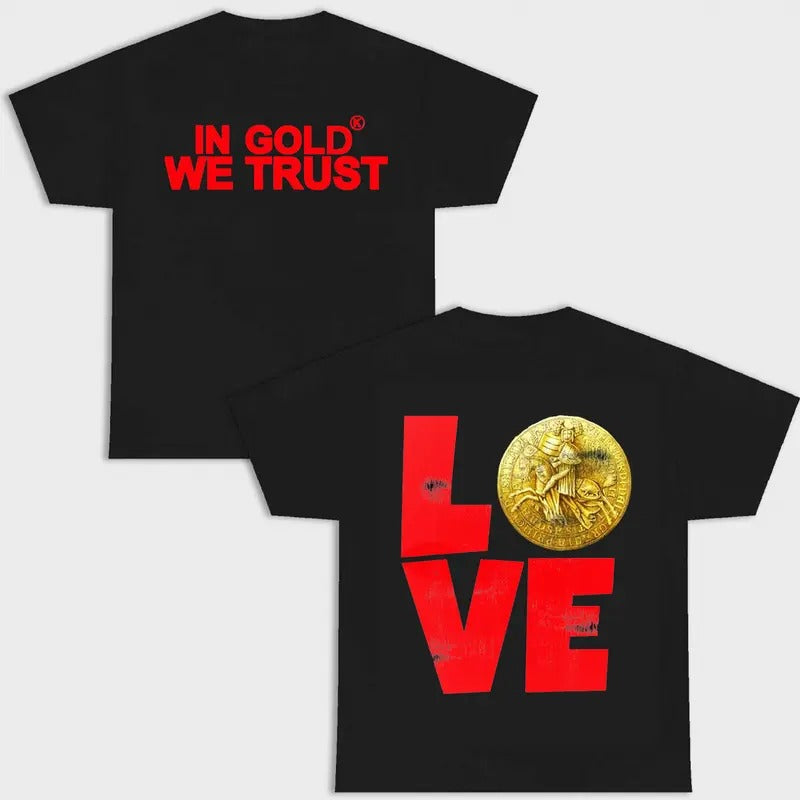 IN GOLD WE TRUST DOUBLE SIDES BLACK VERSION MENWEAR GANG SHIRT Hoodie, Sweatshirt | RetroVerseTees.com