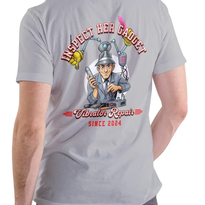 INSPECT HER GADGET REPAIR T Shirt, Unisex Cotton Menswear Hoodie, Sweatshirt | RetroVerseTees.com