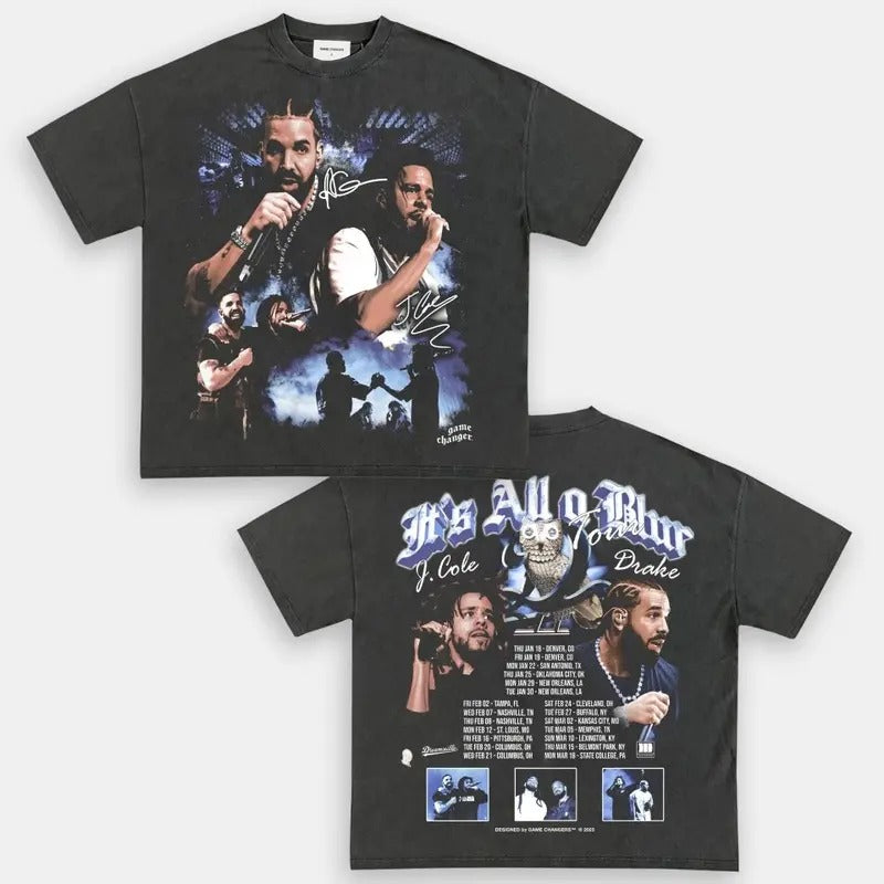 ITS ALL A BLUR V2 TEE - SWEATSHIRT - HOODIE 2SIDES GRAPHIC TEES, MUSIC TOUR, GIFT FOR FANS TTP | RetroVerseTees.com