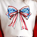 IVORY 4th of July Bow Comfort Colors Tee Hoodie, Sweatshirt | RetroVerseTees.com