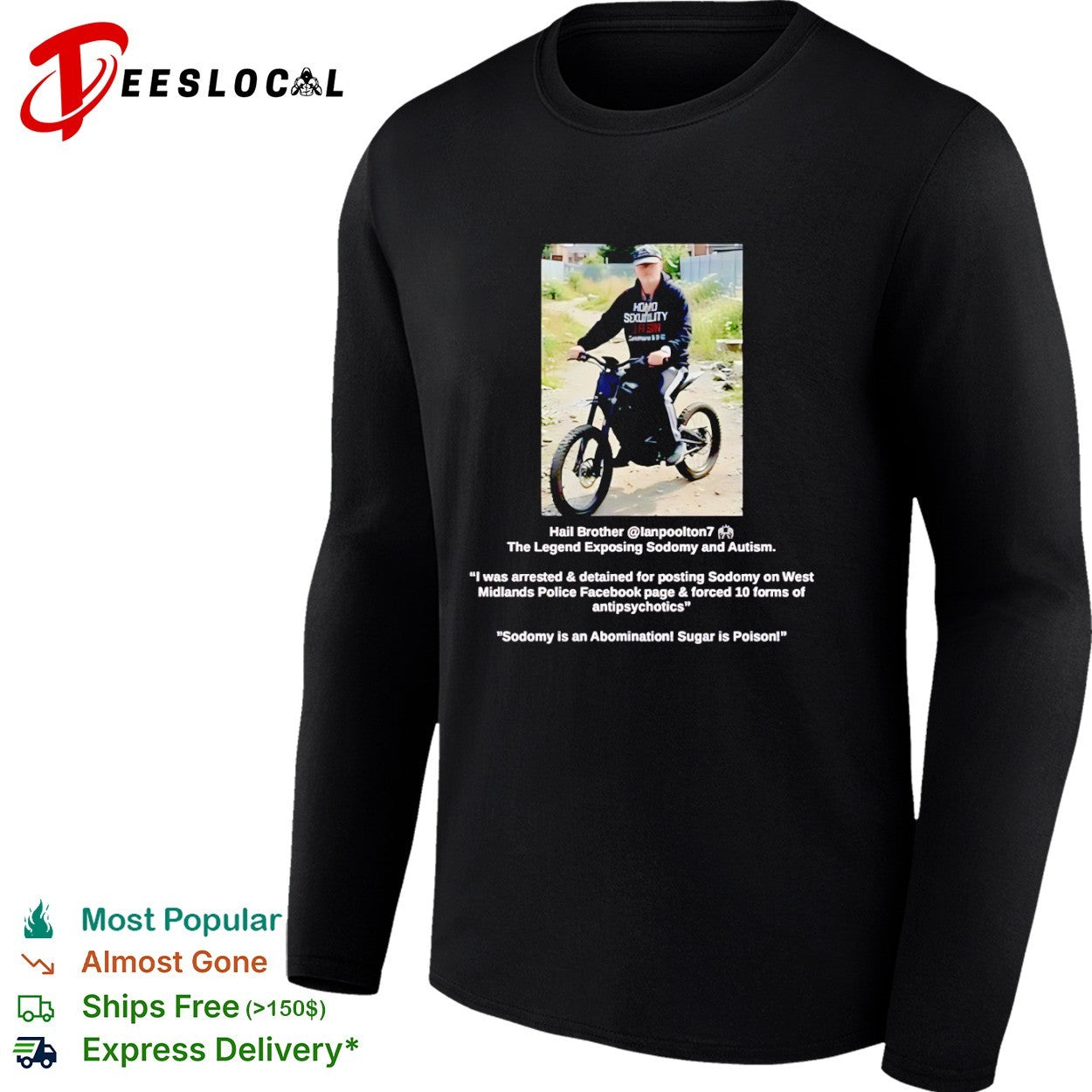 Ian Poolton The Legend Exposing Sodomy and Autism shirt