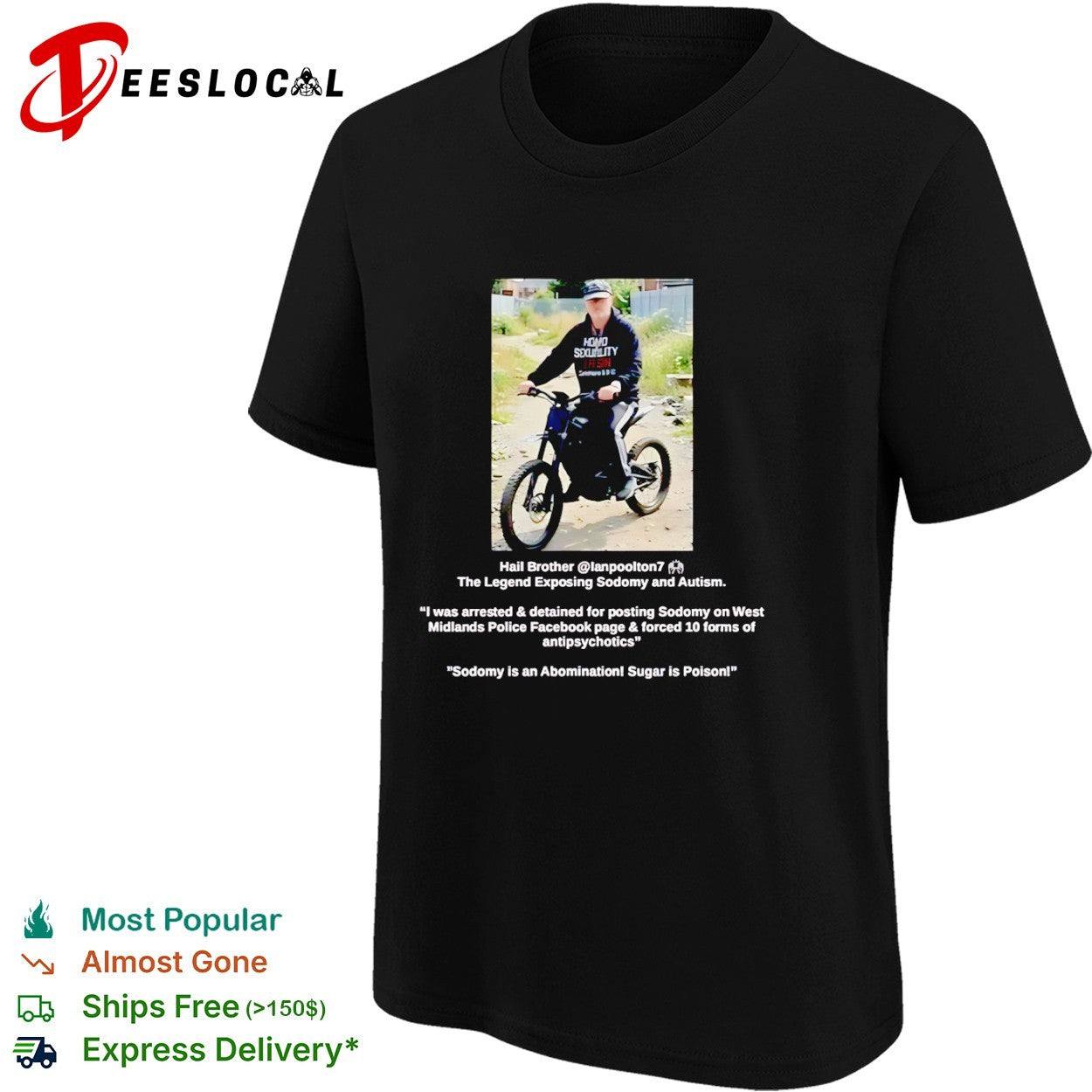 Ian Poolton The Legend Exposing Sodomy and Autism shirt