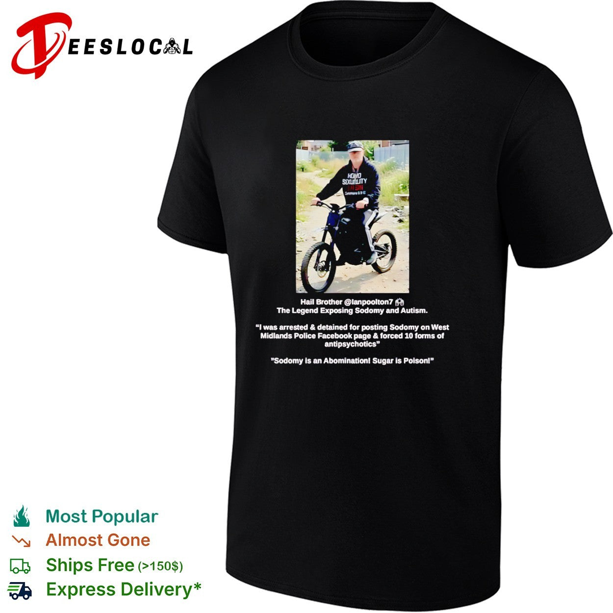 Ian Poolton The Legend Exposing Sodomy and Autism shirt
