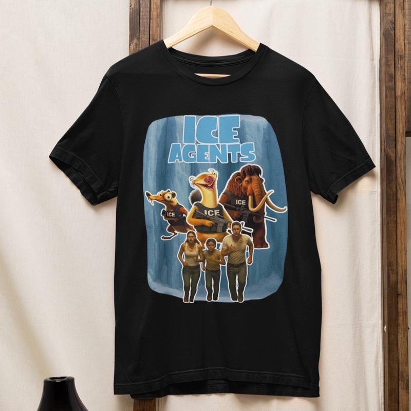 Ice Agents Shirt, Funny Cartoon Tee, Unwearable Hoodie Sweatshirt | RetroVerseTees.com
