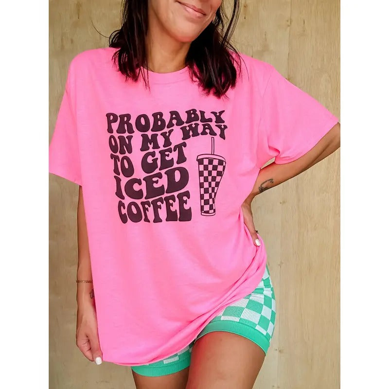 Iced Coffee Graphic Tee Hoodie, Sweatshirt | RetroVerseTees.com