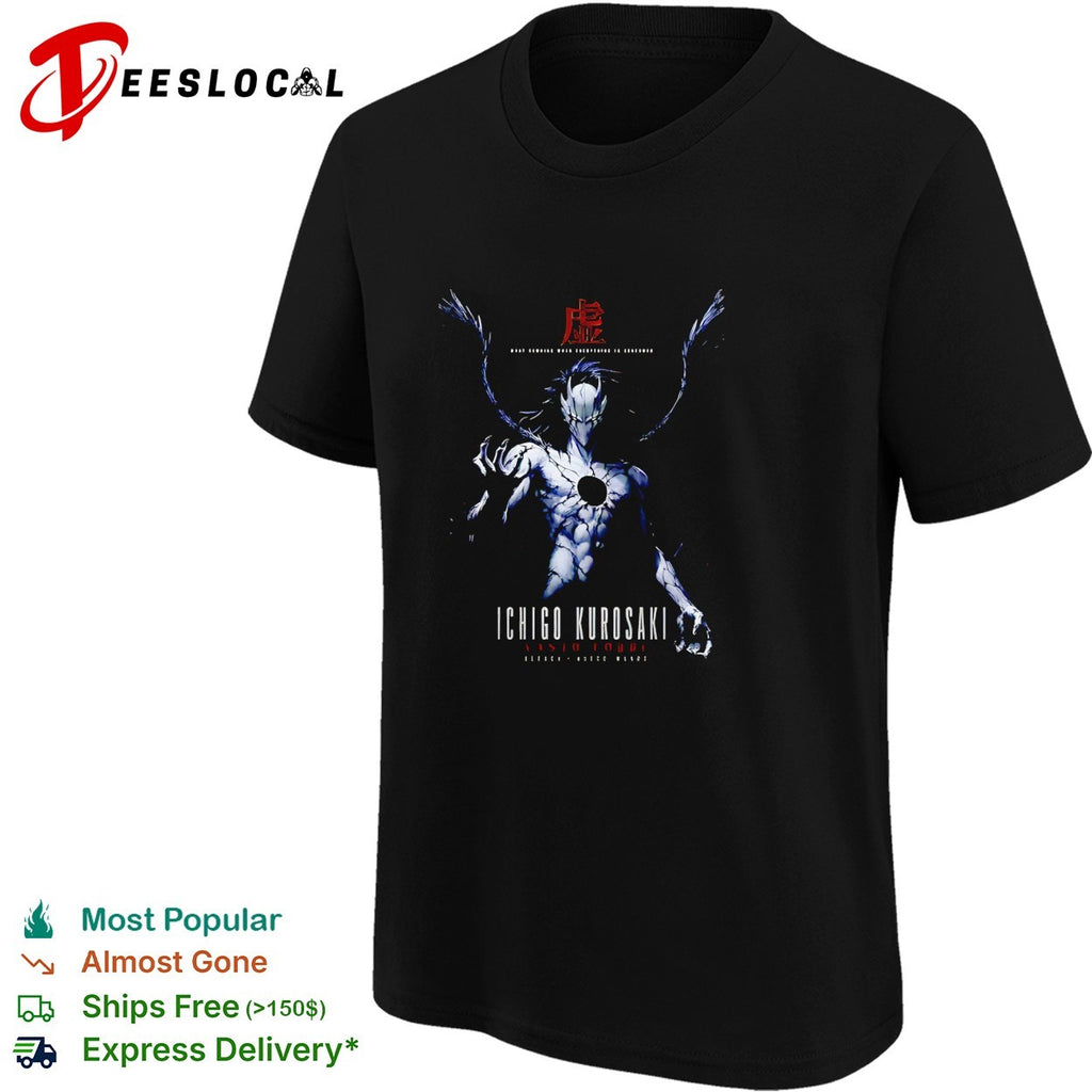 Ichigo Kurosaki Vasto Lorde Bleach manga hollow void shirt