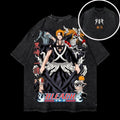 Ichigo's Forms, Heavy Oversized Acid-Washed Unisex Anime T-Shirt, Streetwear & Gym Style, 250 GSM, Bleach, Made to Last,...