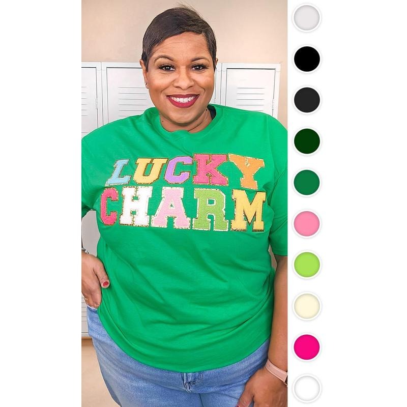 Ideal Chenille Lucky Charm Adult T-Shirt Hoodie, Sweatshirt | RetroVerseTees.com