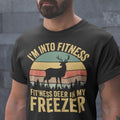 Im into fitness deer in my freezer shirt, deer hunting shirt, hunting shirt for men, buck hunting shirt, gift for hunting...