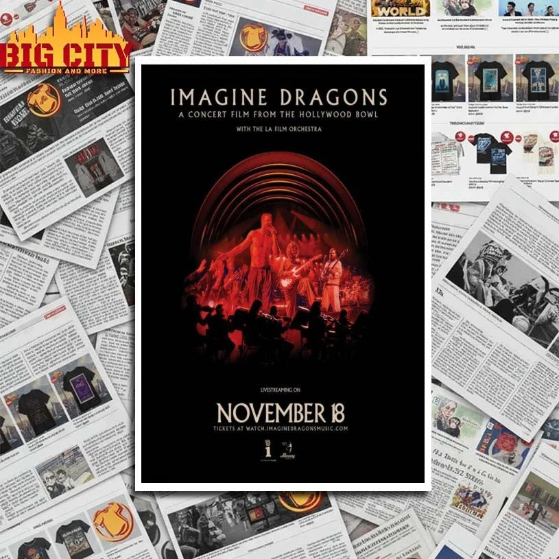 Imagine Dragons Hollywood Bowl Los Angeles Poster shirt