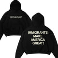 Immigrants Make America Great Hoodie | Bilingual TNF We Are Strong | Social Justice Equality Streetwear | Heaven Sent...