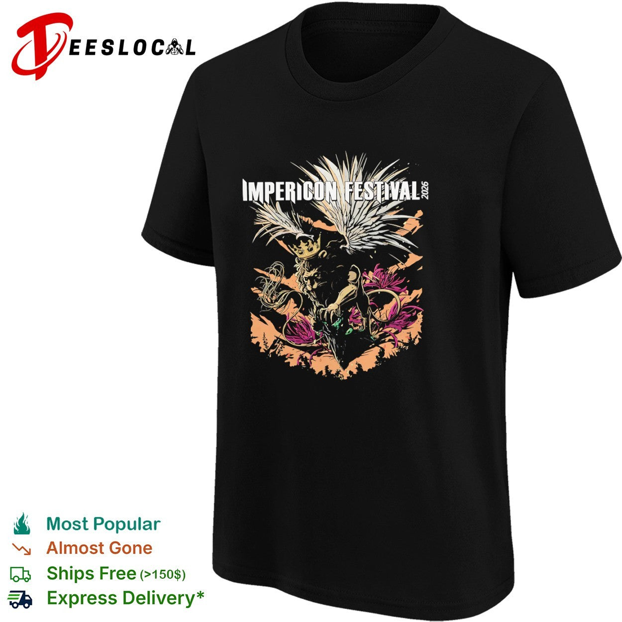 Impericon Festival 2026 Winged Lion Metalcore shirt